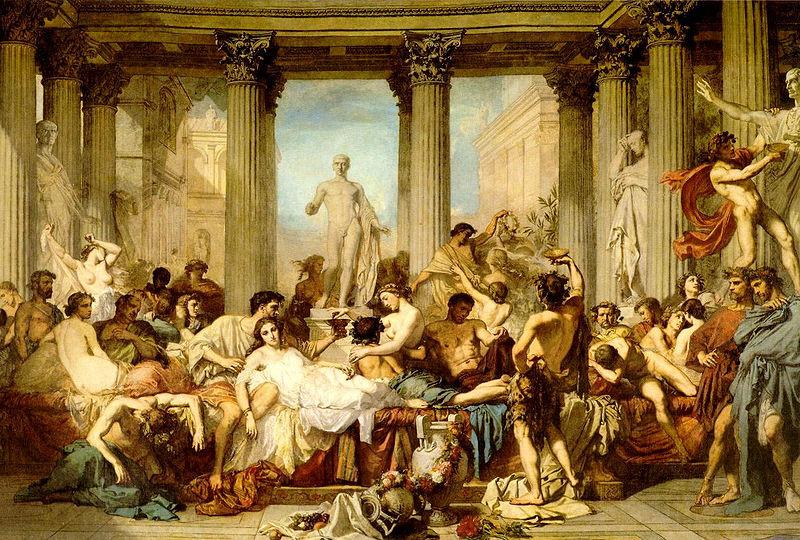 Thomas Couture The Romans of the Decadence oil painting image